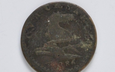 1786 New Jersey Copper, Maris 16-L, W-4840, approx. AG/G.