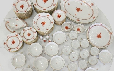 105 PC HEREND CHINESE BOUQUET CHINA SET