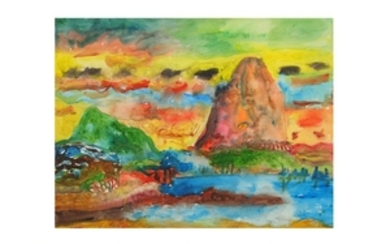 JOHN BELLANY, R.A. (1942-2013) Suilven signed and inscribed...