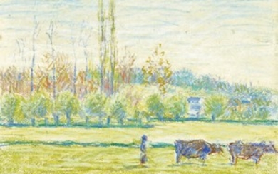 LES PRÉS À ERAGNY, Camille Pissarro