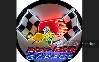Hot Rod Garage Custom-Made Neon Tin Sign
