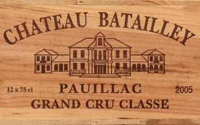 12 Bottles Chateau Batailley Grand Cru Classe Pauillac 2005 in OWC
