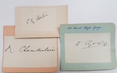 Autograph Collection.- British Prime Ministers Group of British...
