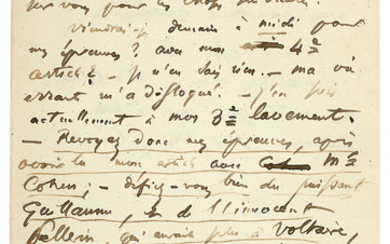 BAUDELAIRE, Charles (1821-1867). Lettre autographe signée à Auguste Vitu. Paris : 9 juin 1855.