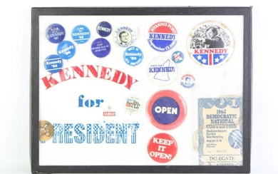 Cased Kennedy Election Ephemera