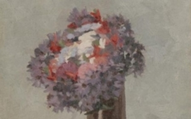 Charles LACOSTE Paysage à Auch, 1892 - Bouquet...
