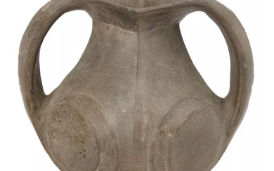 A Chinese Sichuan pottery amphora, Han dynasty,...