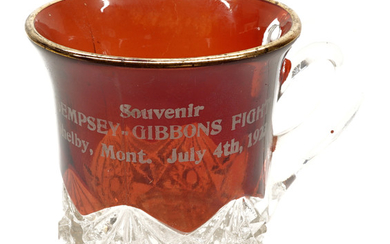 Dempsey Gibbons Boxing Souvenir Glass