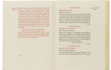 Doves Press.- Cobden-Sanderson (T.J.) Amantium Irae: Letters to Two Friends 1864-1867, one of 150 copies on paper, original limp vellum by the Doves Bindery, Doves Press, 1914.
