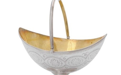 A George III silver pedestal sugar basket by William Abdy II