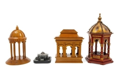 A Group of Architectural Models four total.