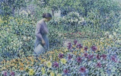 Louis Ritman (1889-1963), Woman With Watering Can
