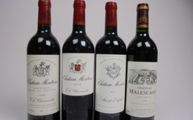 Mixed lot Bordeaux 1996/1998/2003/2005