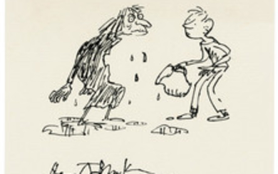 Quentin Blake (b. 1932), George looking at Grandma, having drenched her in water