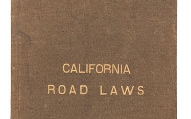 The Road Laws of California, 1885
