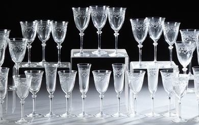 Thirty-Eight Piece Set of Royal Doulton Cut Crystal