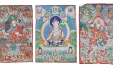 Three Tibetan Thang ka