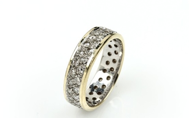 14 kt gold memoryring with diamonds ,...
