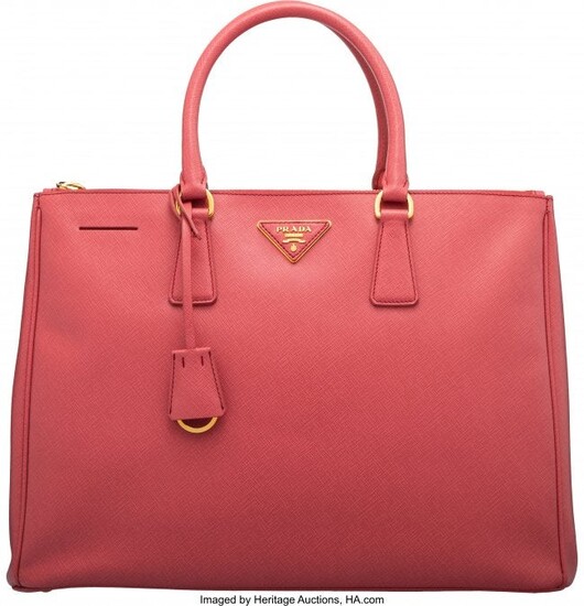 Prada Pink Saffiano Leather Extra Large Galleria