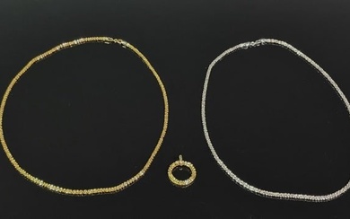 14K Gold Italian Necklaces, Pendant (3pc)