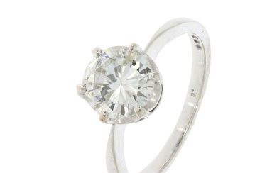 1.50CT NATURAL DIAMOND SOLITAIRE ENGAGEMENT RING (H / SI2) -...
