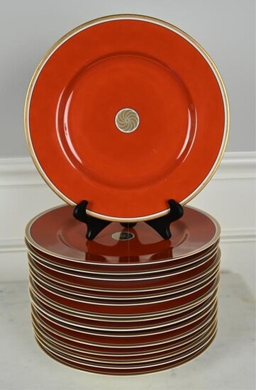 (16) FITZ & FLOYD MEDALLION D'OR CHARGER PLATES