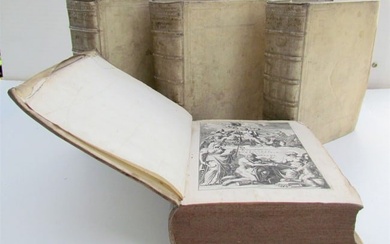 1674 HISTORY of REFORMATION by G. BRANDT 4 VOLUMES VELLUM antique ILLUSTRATED