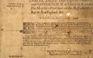 1722 Massachusetts Military Commission, Shute