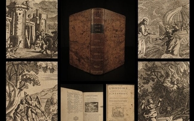 1762 BIBLE History & ART Illustrated de Sacy Royaumond
