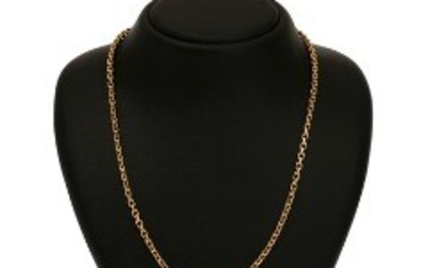 1927/1112 - A 14 kt. gold necklace. L. 70 cm. Weight app. 37.5 g.