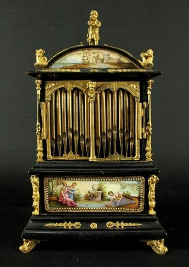 19Th C. Austrian Viennese Vienna Enamel Jewelery Box