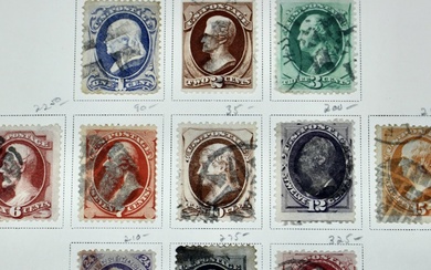 19th Century U.S. Postage Stamp Collection, 1870 to 1871