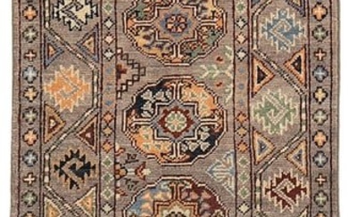 2 x 6 Unusual Rare Color Narrow Kazak Handmade Runner Rug