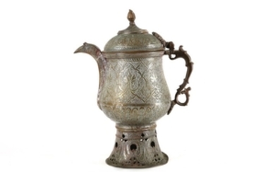 A Indo-Persian flagon, 19th century, with all over...