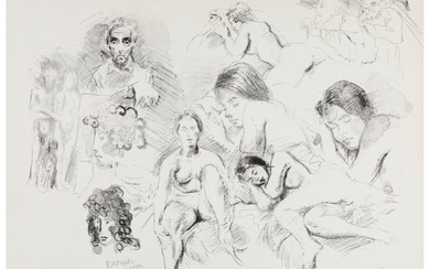 28012: Raphael Soyer (1899-1987) Studies with Self-Port