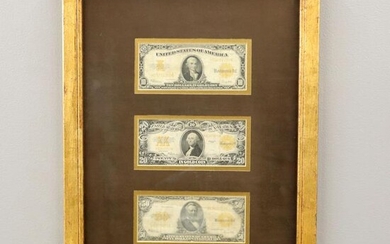 3 1922 Gold Certificates