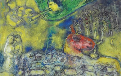 Marc Chagall (1887-1985), L'ange au-dessus du village