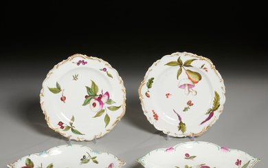(4) Chelsea Porcelain Botanical Wares