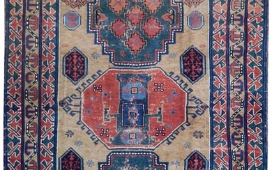 4 x 6 Antique Caucasian Kazak Rug