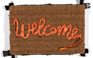 41012: Banksy X Love Welcomes Welcome Mat, 2019 Life ve