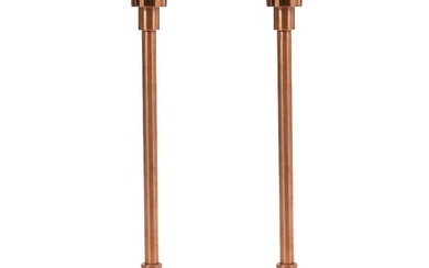 Poul Henningsen: “PH-3/2,5”. “Pullert”. A pair of outdoor lamps of copper. Manufactured by Louis Poulsen. (2)