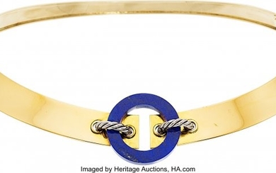 55012: Lapis Lazuli, Gold Necklace, Cartier The collar