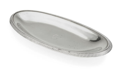 An American silver oval fish platter