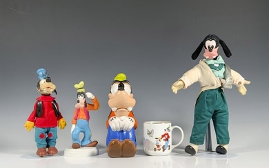5pc Goofy Themed Disney Figurine, Dolls, and Mugs