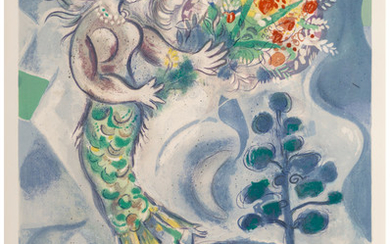 Marc Chagall (1887-1985), Siren with pine, from Nice et la Côte d'Azur (1967)