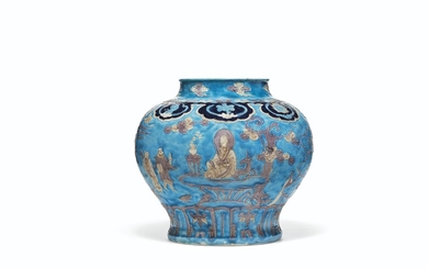 A LARGE FAHUA JAR, GUAN, MING DYNASTY, 15TH-16TH CENTURY