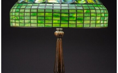 79012: Tiffany Studios Leaded Glass and Bronze Turtleba