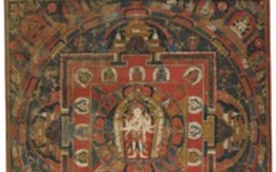 A PAUBHA DEPICTING AMOGHAPASHA Nepal, Circa 15th Century