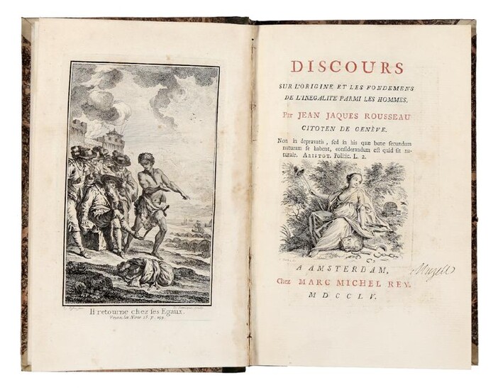 Rousseau, Discours sur l'origine… 1755