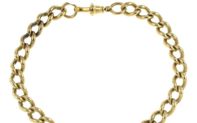 9ct gold curb-link bracelet